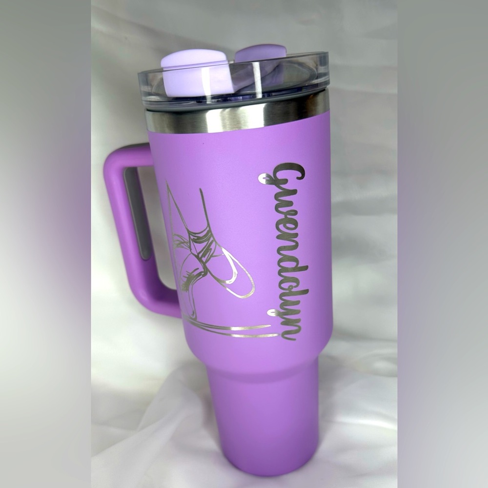 Dancing in Elegance: Personalized Ballet Slipper Orchid Tumbler